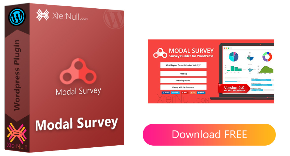 Modal Survey Plugin v2.0.1.8.7 (Poll, Survey & Quiz) [Nulled]
