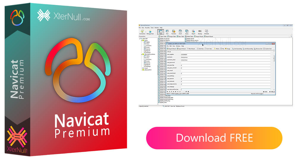 Navicat Premium (Database Management) Linux/MacOS