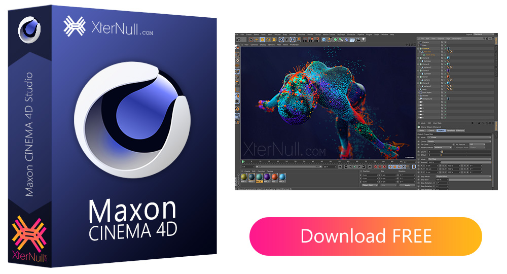Maxon Cinema 4D Studio Windows/MacOS XterNull