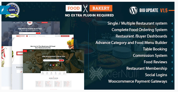 FoodBakery v2.3 WordPress Theme [Nulled]