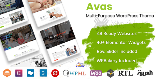 Avas v6.3.0.3 WordPress Theme [Nulled]