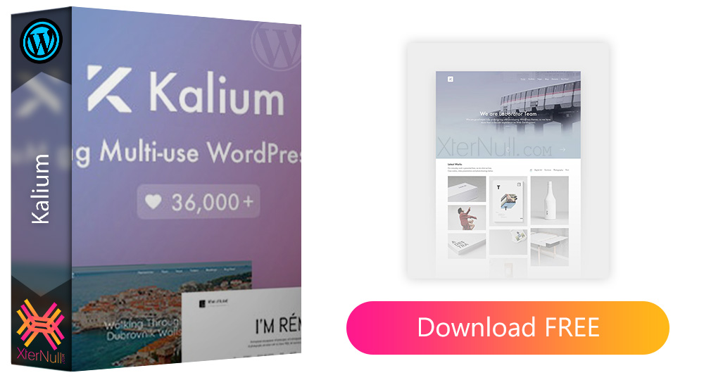Kalium v3.4.1 WordPress Theme [Nulled]