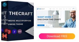 The Craft v1.15 WordPress Theme [Nulled]