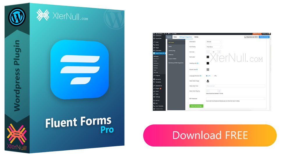 Fluent Forms Pro V4 2 0 Plugin Nulled Form Plugin XterNull